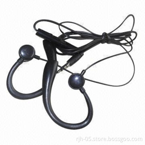 Retractable Earphones Earhook with Microphone